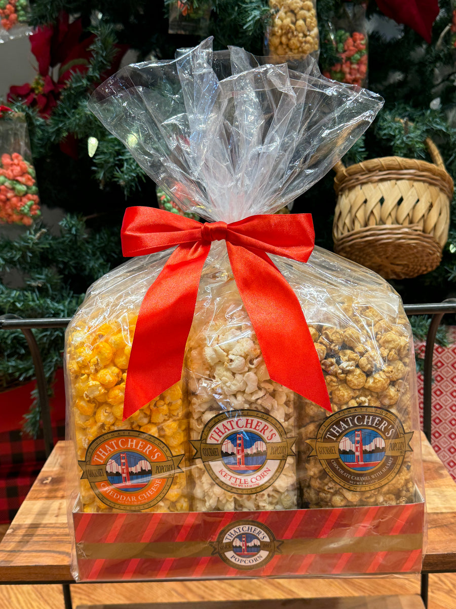 Popcorn Holiday Gift set The Gifted Basket San Francisco
