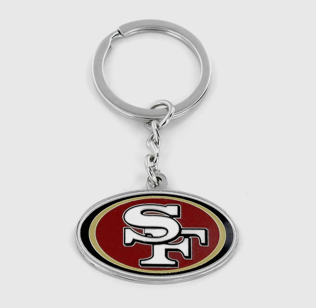Nfl San Francisco 49ers Logo Keychain