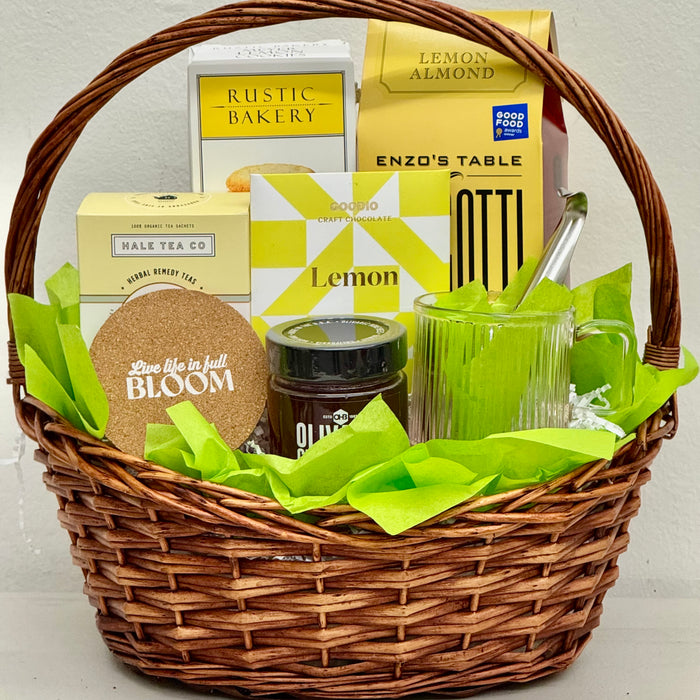 Lemon and light gift basket